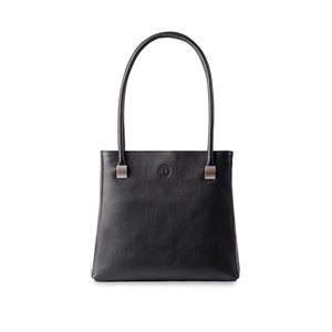Aoife Leather Shoulder Bag Black - Holden Leathergoods, leather bags handmade in Ireland