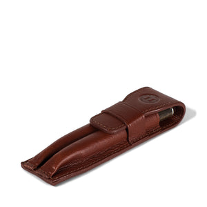 Holden 2-Pen Holder & Pen Set - Chestnut
