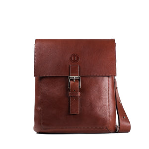 Holden Compact Messenger Bag - Chestnut