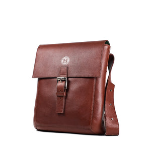 Holden Compact Messenger Bag - Chestnut