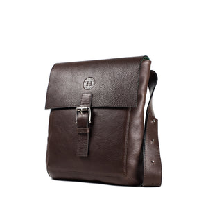 Holden Compact Messenger Bag - Dark Brown