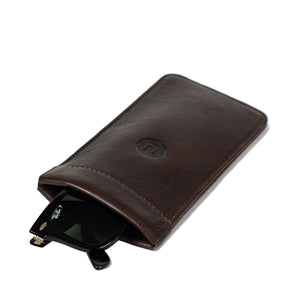 Holden Snap Glasses Case - Dark Brown