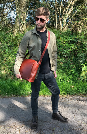Holden Laptop Messenger Bag - Chestnut