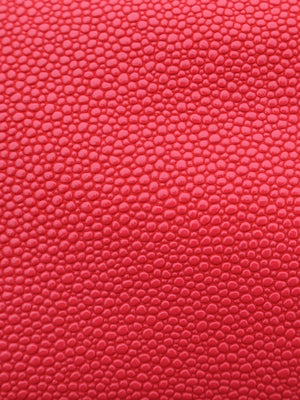 Coral red Fizz leather colour for cosmetic bags and purses
