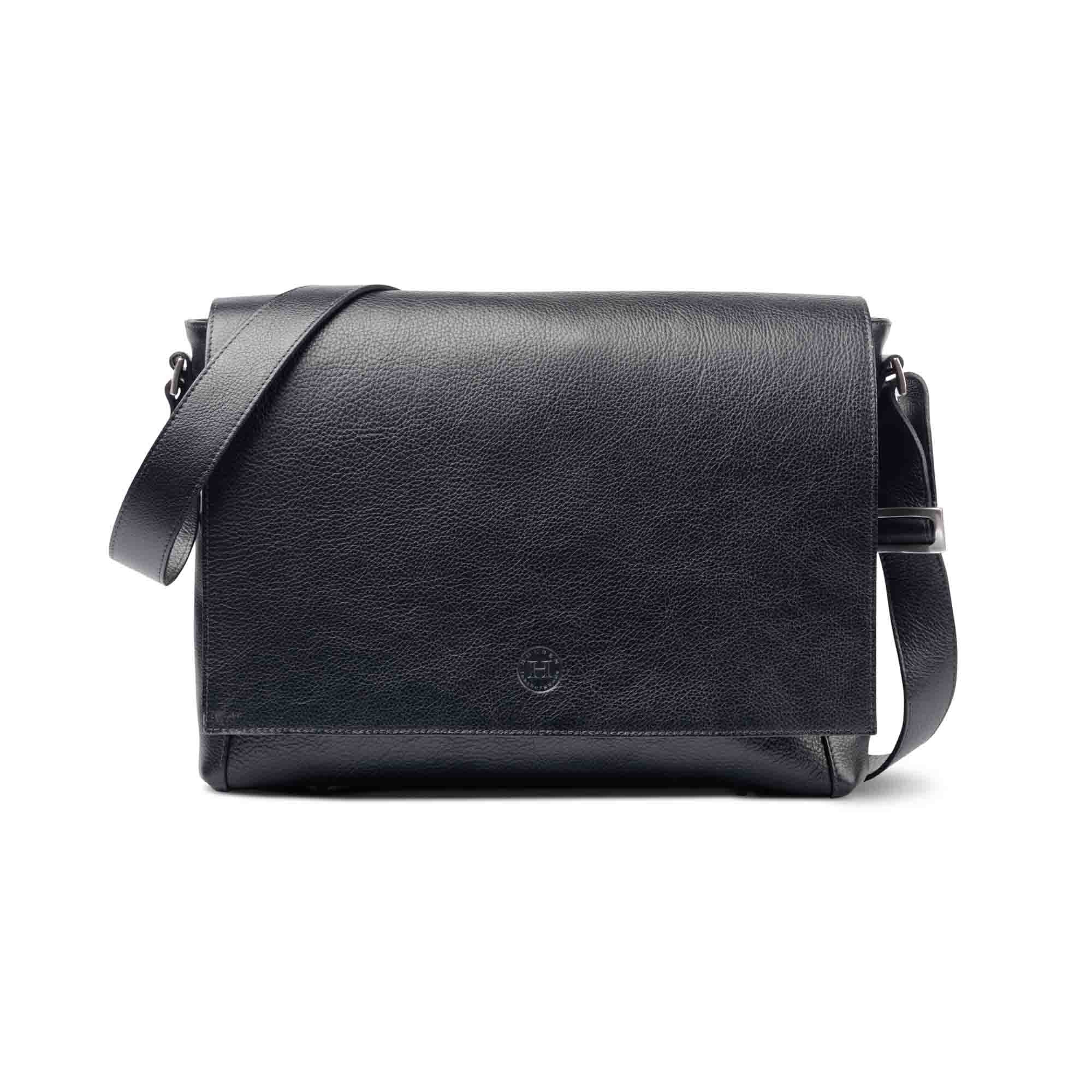 Holden Leather Laptop Bag Black - Holden Leathergoods, leather bags handmade in Ireland