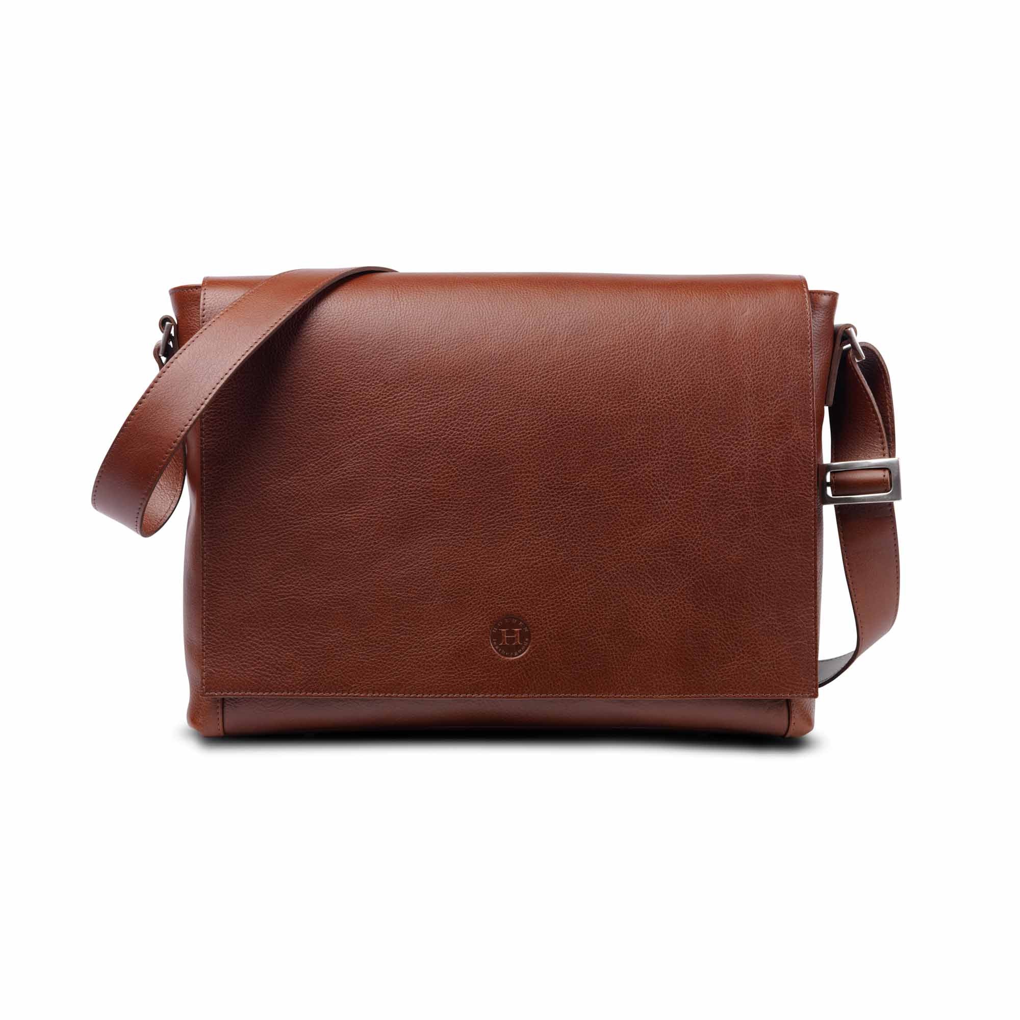 Holden Leather Laptop Bag Chestnut - Holden Leathergoods, leather bags handmade in Ireland - 1