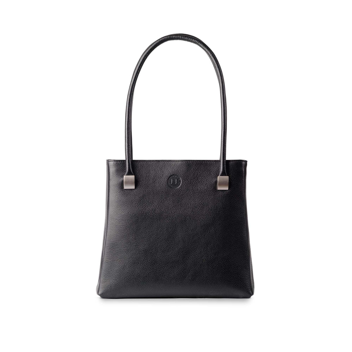 Aoife Leather Shoulder Bag Black - Holden Leathergoods, leather bags handmade in Ireland