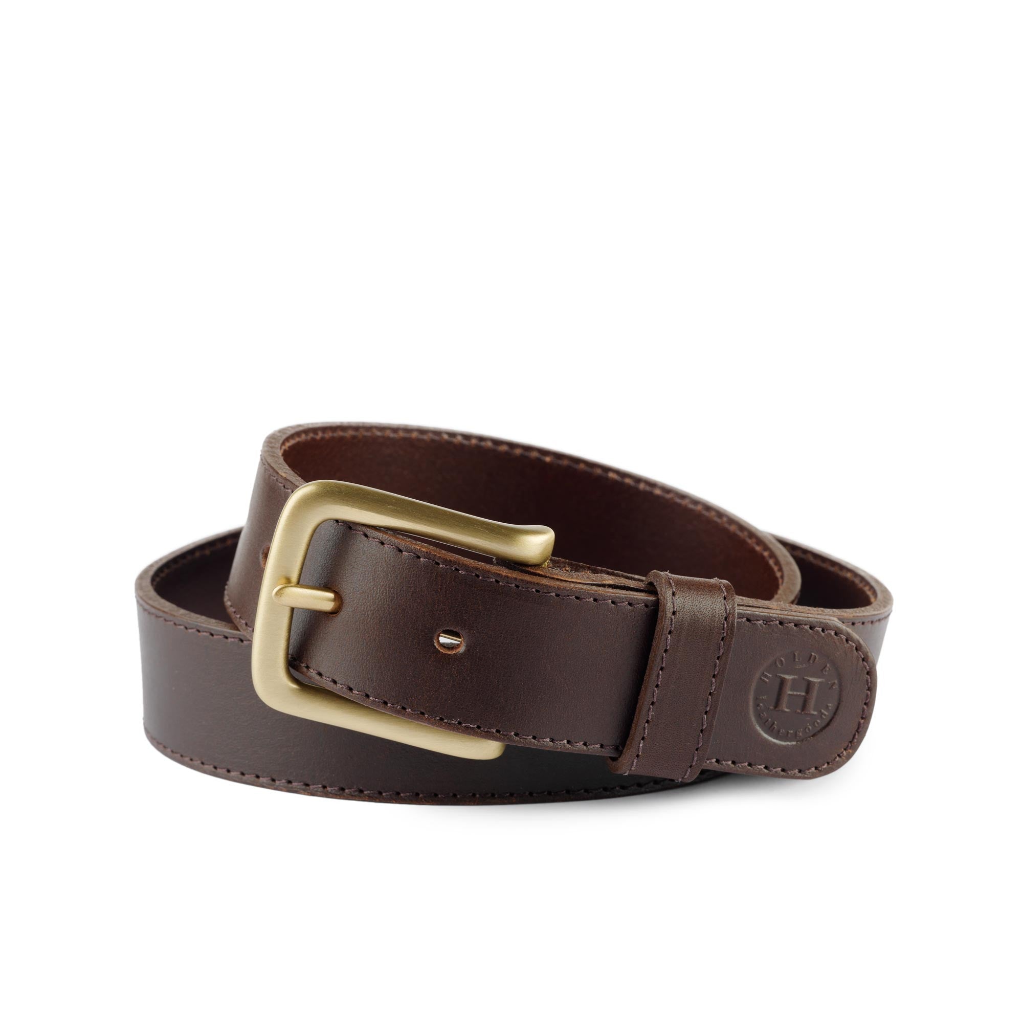 Holden Casual Leather Belt CB2 Brown - Holden Leathergoods, leather bags handmade in Ireland