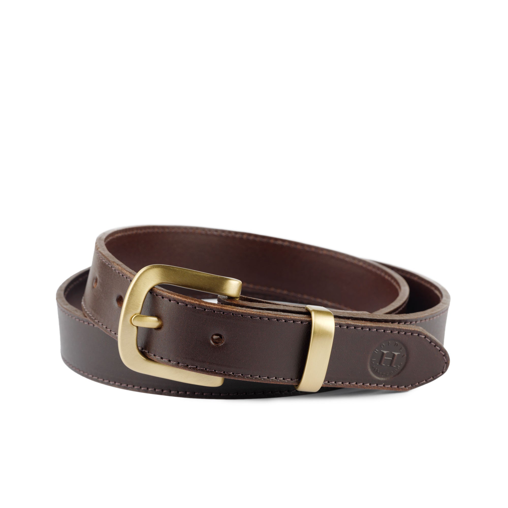 Holden Casual Leather Belt CB1 Brown - Holden Leathergoods, leather bags handmade in Ireland