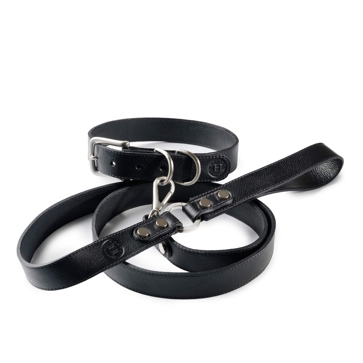 Holden Large Dog Collar & Lead - Black