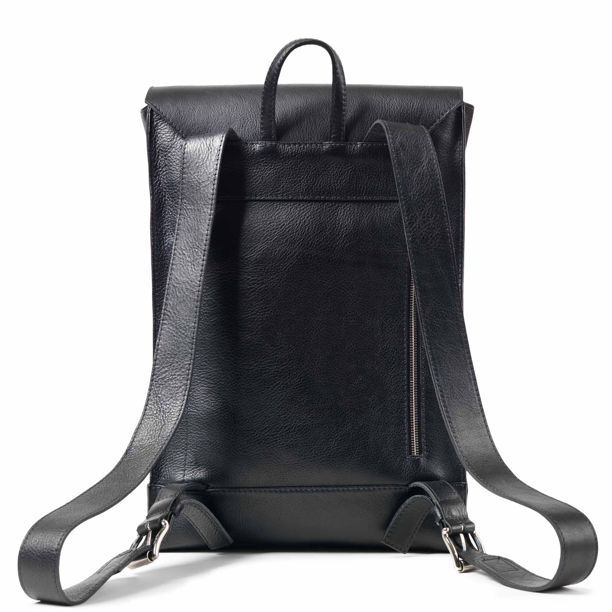 cole haan black leather backpack Holden Leather Laptop Backpack Black