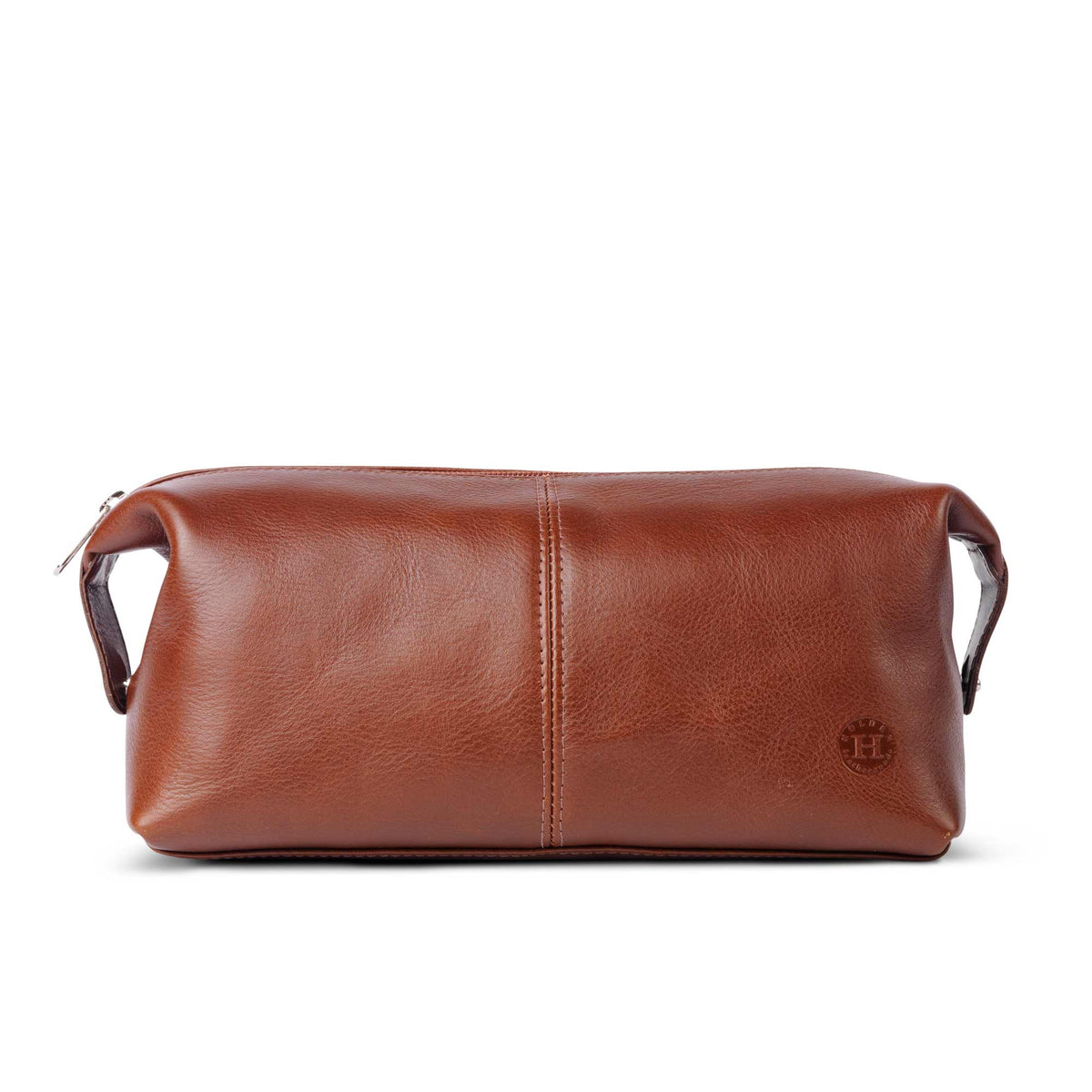 Holden Leather Washbag Chestnut - Holden Leathergoods, leather bags handmade in Ireland