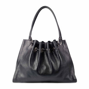 Siobhan Large Leather Tote Black - Holden Leathergoods, leather bags handmade in Ireland