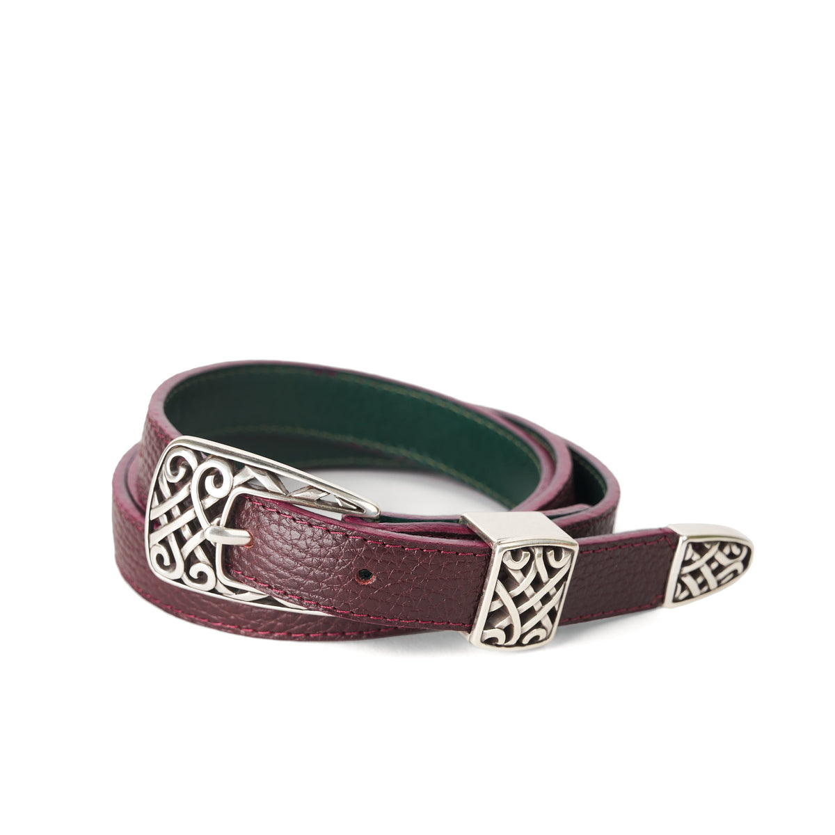 Holden Gallarus Celtic Belt - Burgundy