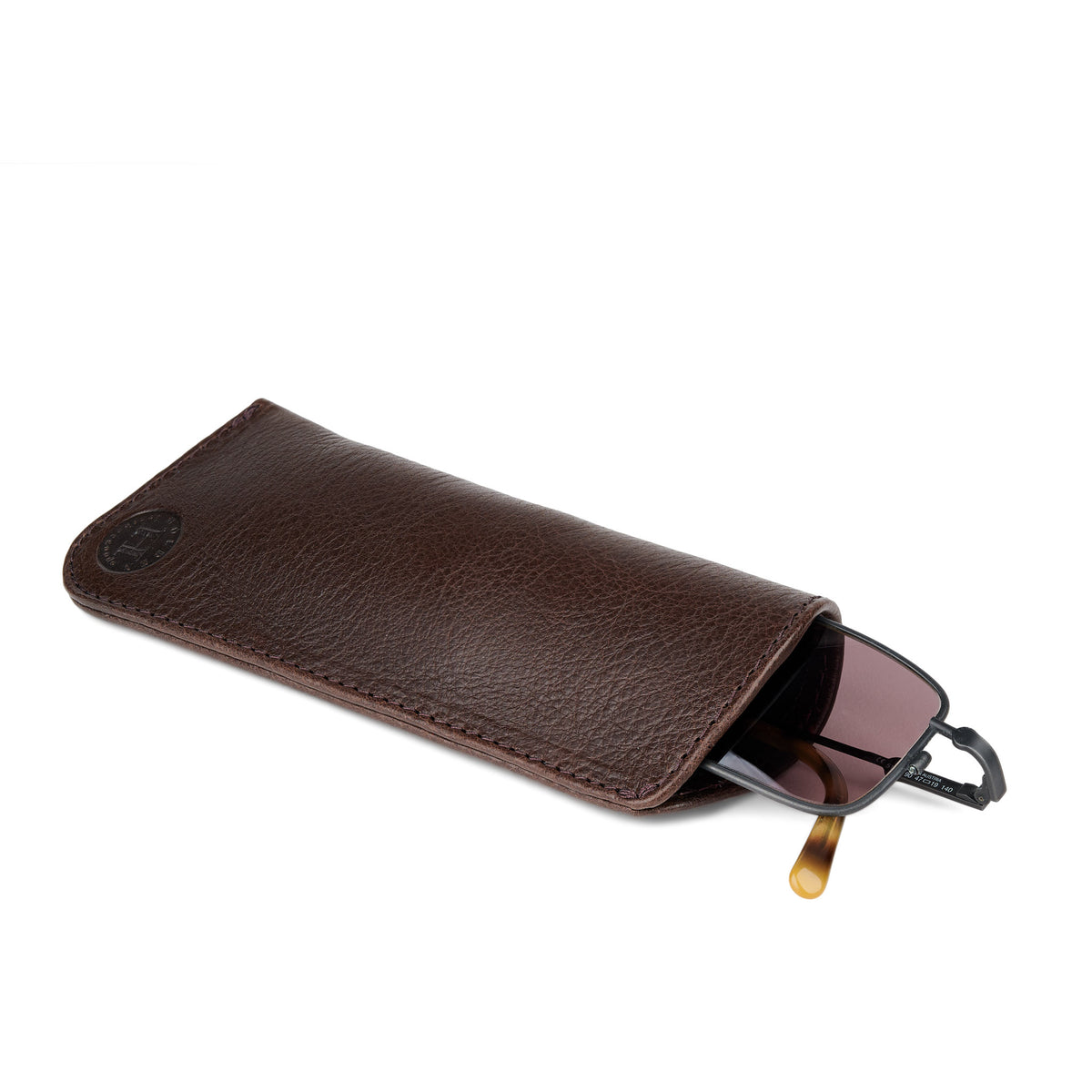 Holden Small Glasses Case - Dark Brown
