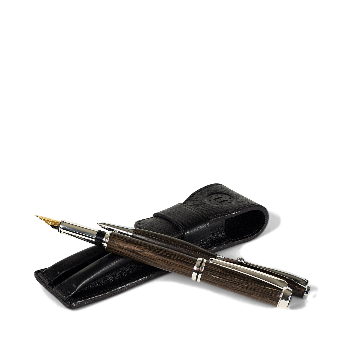 Holden 2-Pen Holder & Pen Set - Black