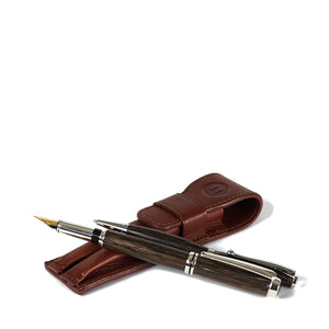 Holden 2-Pen Holder & Pen Set - Chestnut