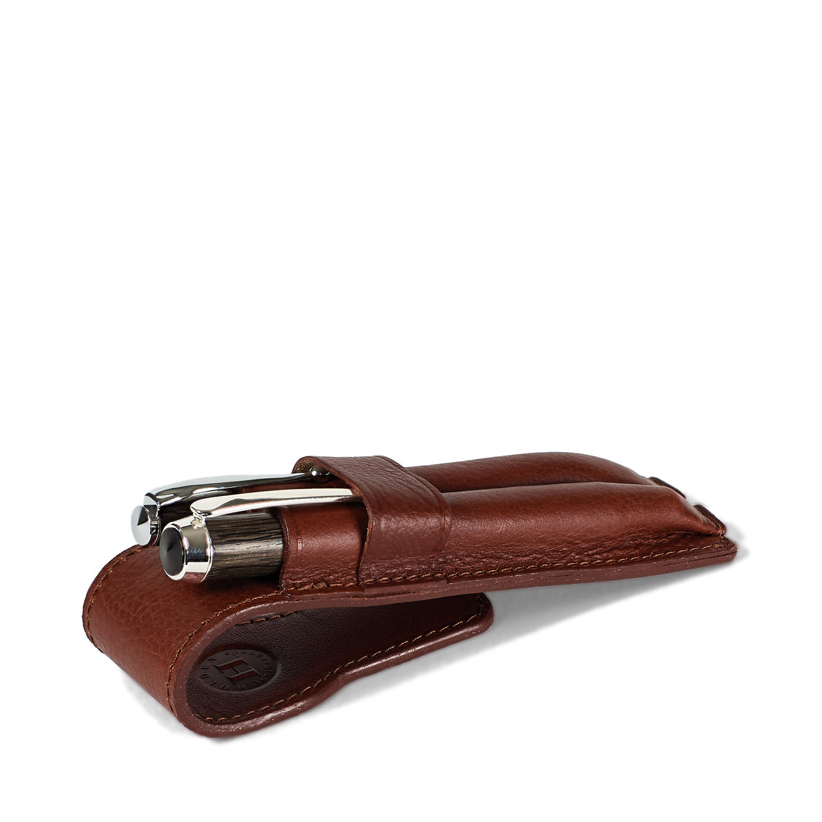 Holden 2-Pen Holder & Pen Set - Chestnut