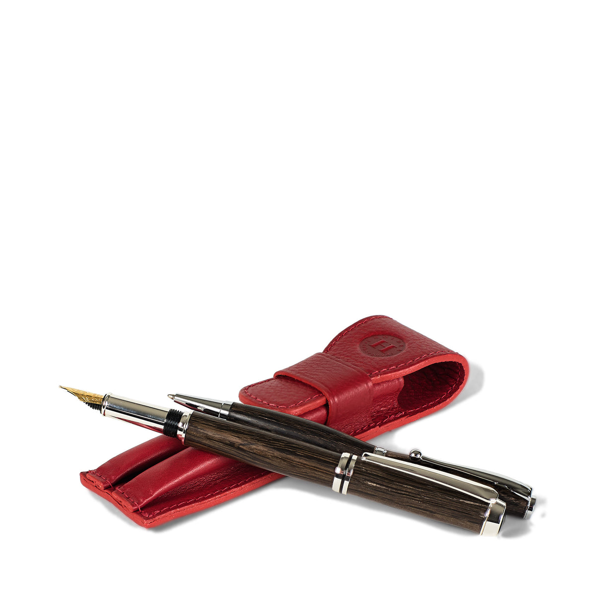 Holden 2-Pen Holder & Pen Set - Red