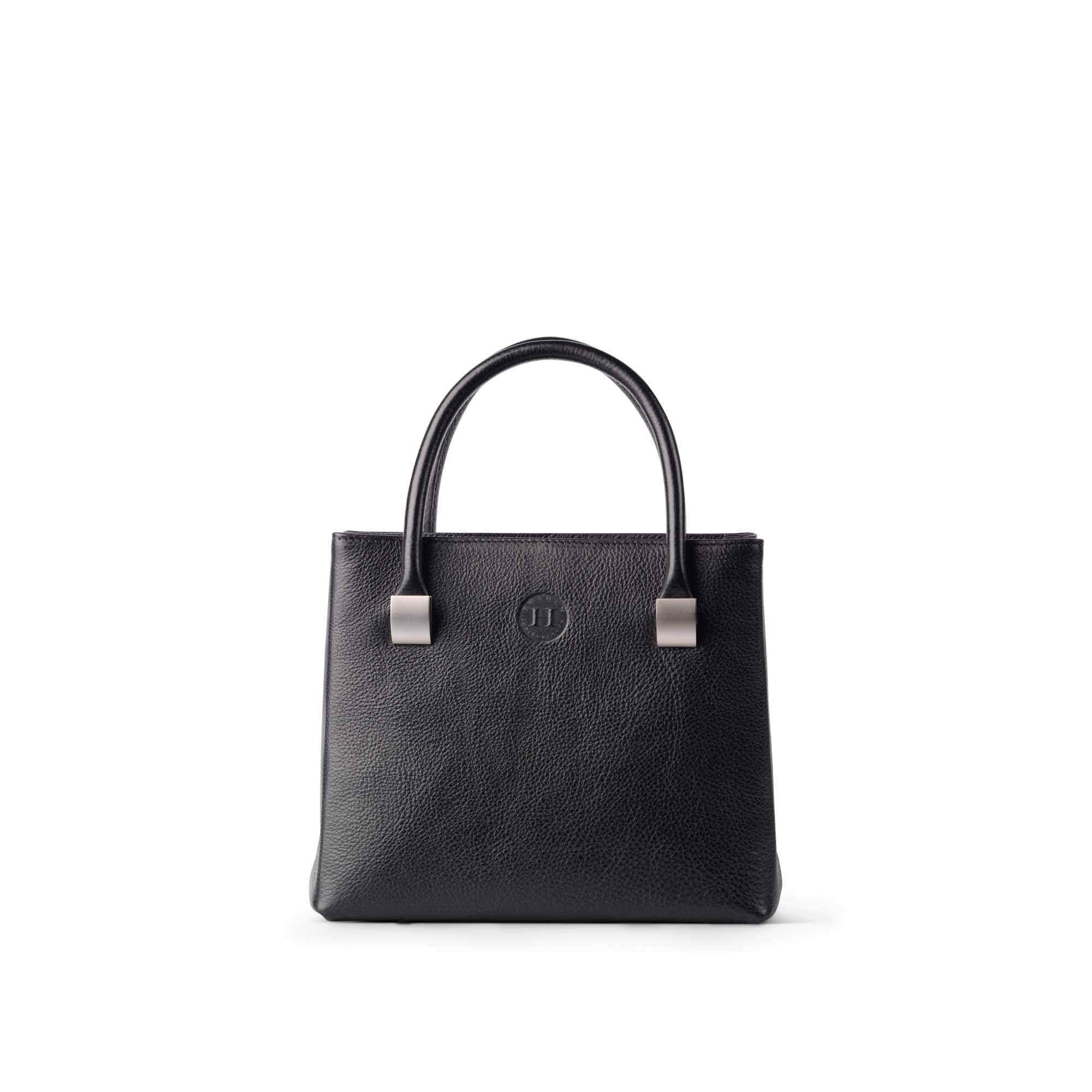 Aoife Leather Handbag Medium Black - Holden Leathergoods, leather bags handmade in Ireland