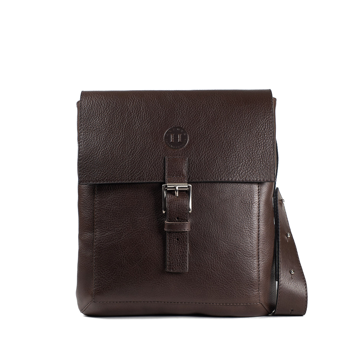 Holden Compact Messenger Bag - Dark Brown