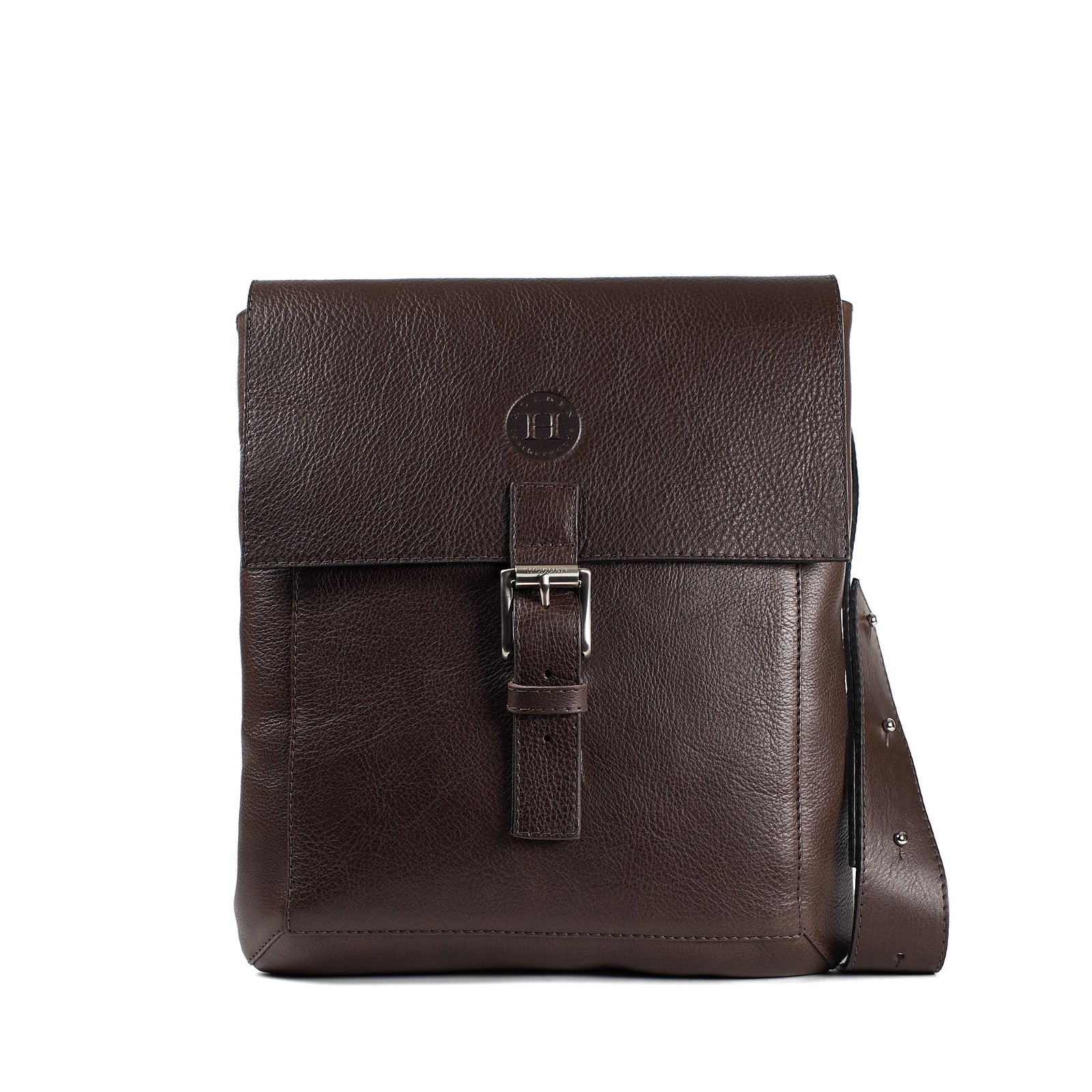 Holden Compact Messenger Bag - Dark Brown