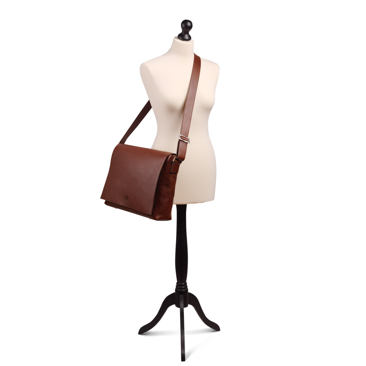 Holden Leather Laptop Bag Chestnut - Holden Leathergoods, leather bags handmade in Ireland - 3