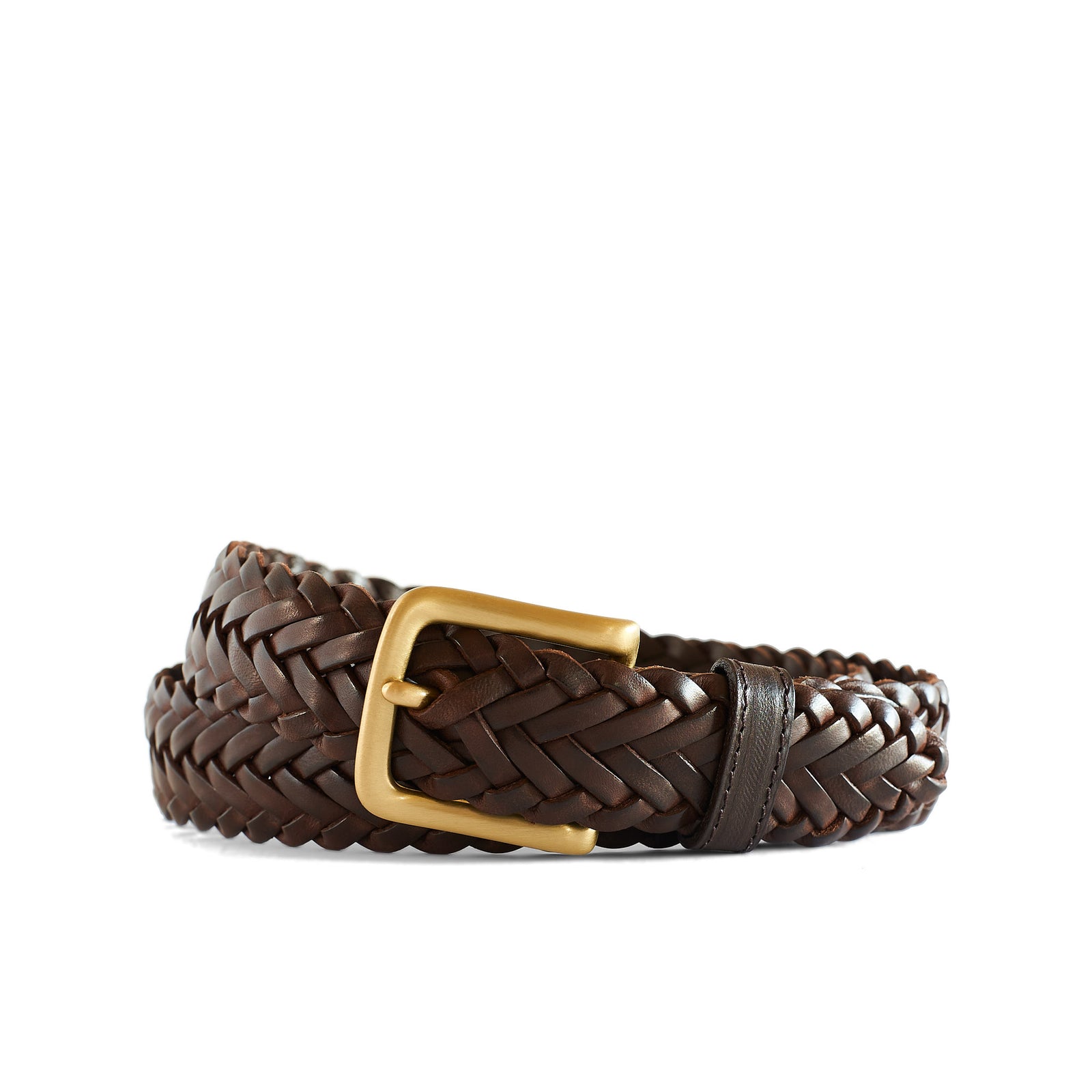 Holden Woven Belt WB3 - Dark Brown