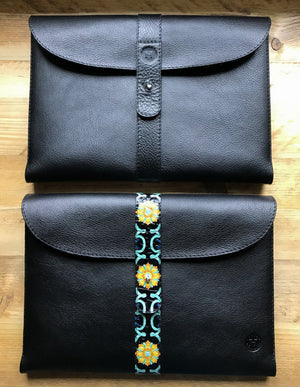 Leather Macbook cover in limited edition colours.