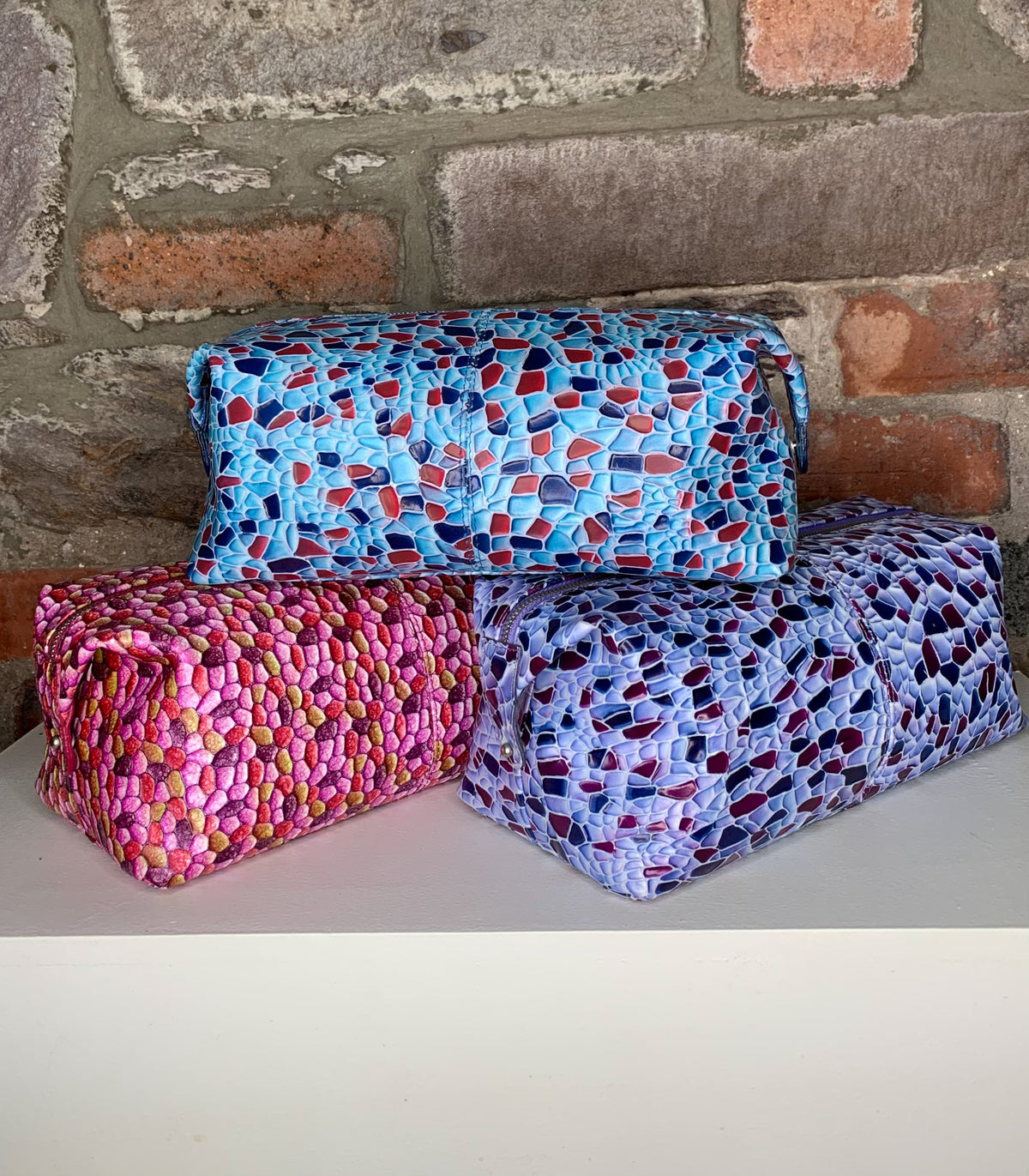 Holden Washbag - Jellybean and Mosaic Finish