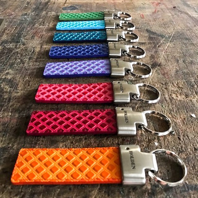 Holden Brass Key Fob - Geo Finish