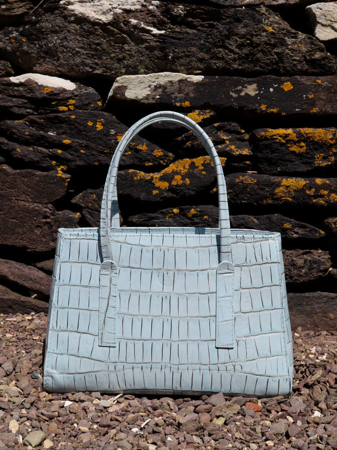Limited Edition Isabel Small Handbag - Blue Corky