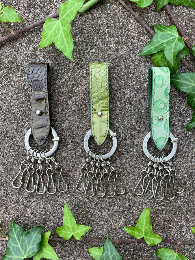 Limited Edition Holden 5-Ring Key Fob - Green mix