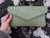 Limited Edition Edel Small Clutch Bag - Green Pebble