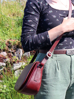leather crossbody bag made in Ireland