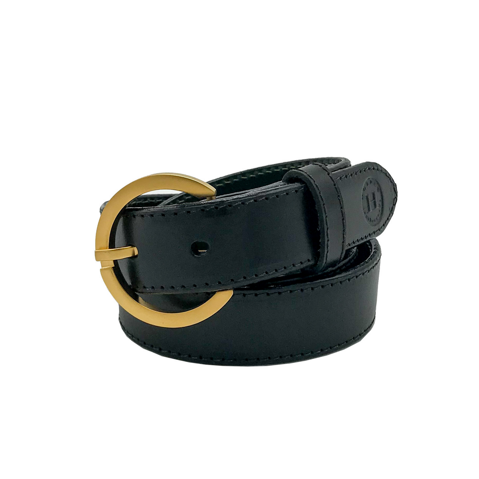 Holden Leather Dress Belt DB3 Black - Holden Leathergoods, leather bags handmade in Ireland