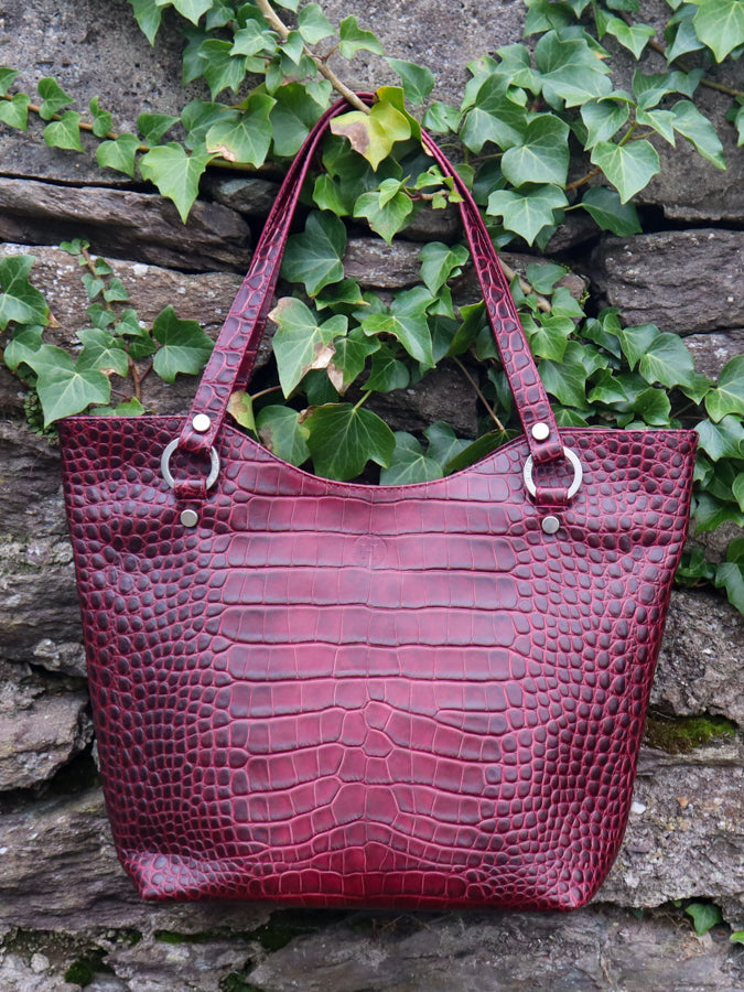 Limited Edition Holden Leather Isabel Small Handbag Burgundy - Holden  Leathergoods