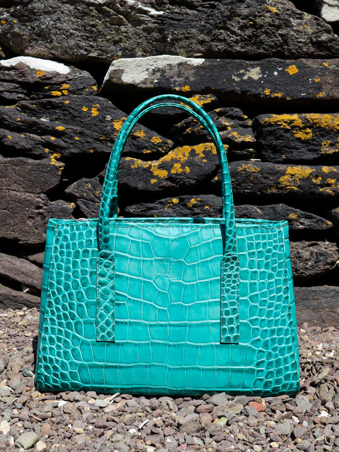 Limited Edition Isabel Small Handbag - Turquoise Oakland